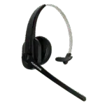 Black Avio Technologies wireless over-ear headset with a boom microphone.