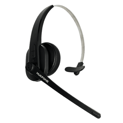 Black Avio Technologies wireless over-ear headset with a boom microphone.