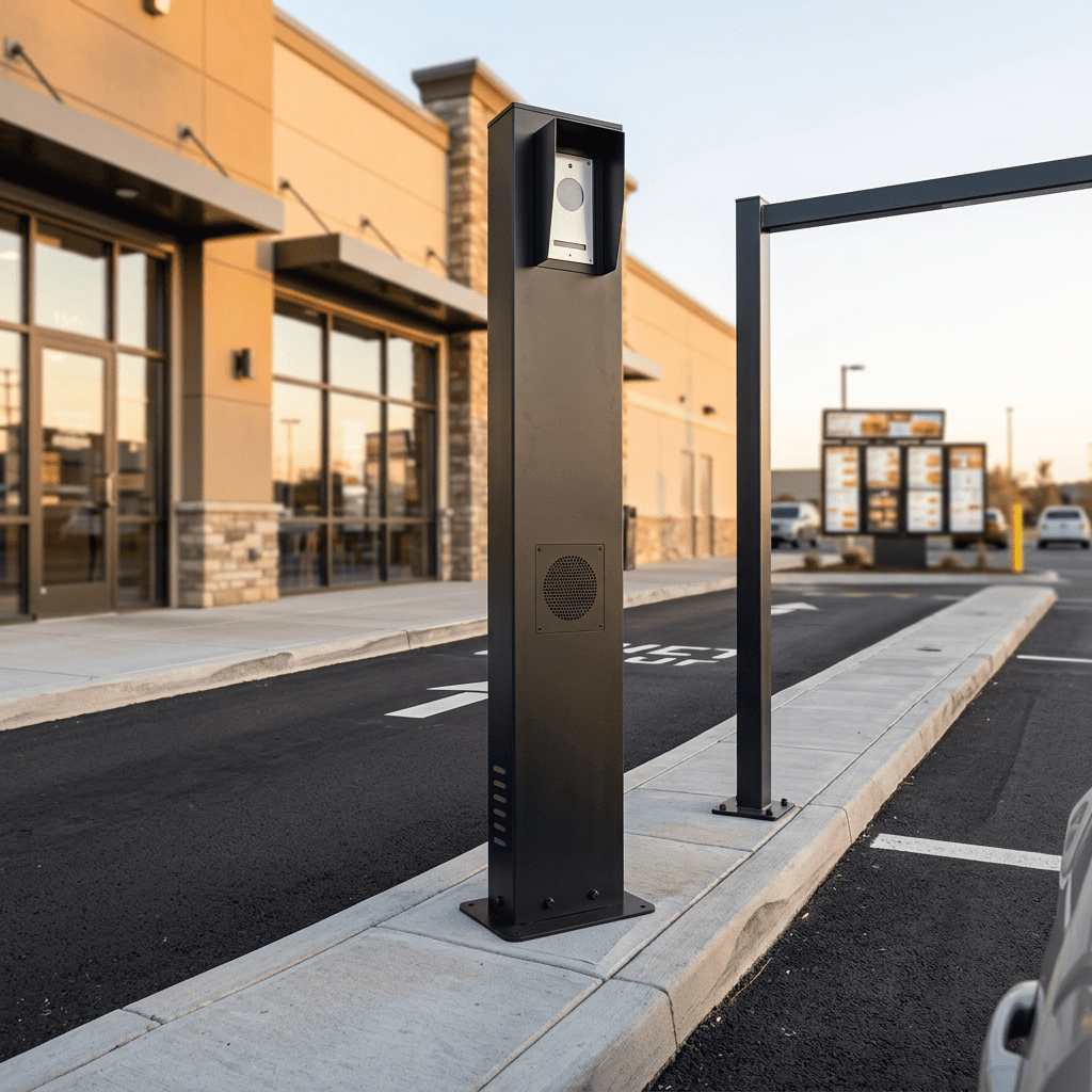 Contact Avio Technologies drive-thru equipment showroom and office exterior
