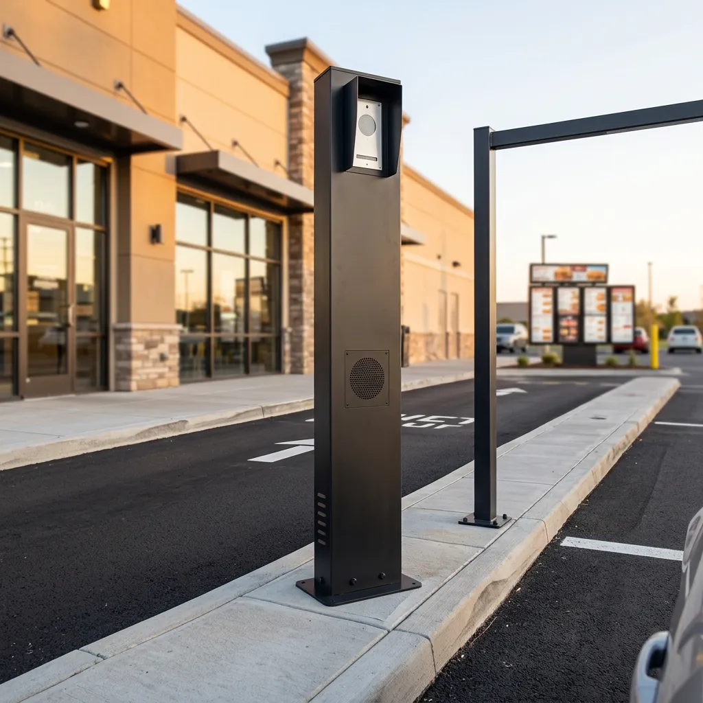 Contact Avio Technologies drive-thru equipment showroom and office exterior