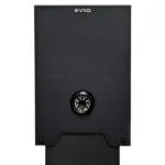 Close-up of a black Avio-branded outdoor intercom unit with an infrared camera lens.
